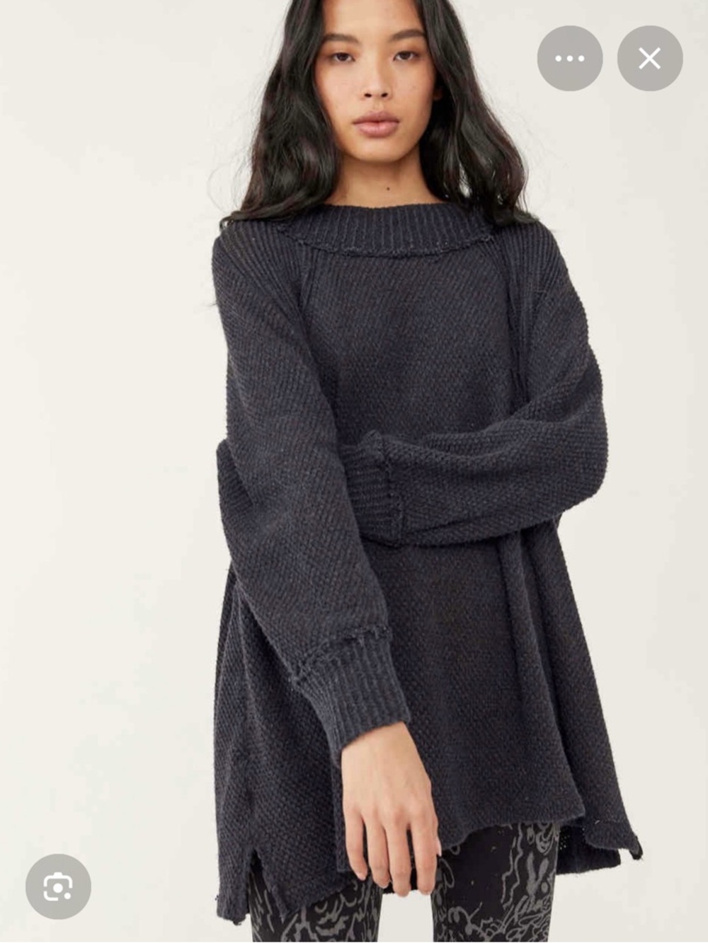 We The Free She’s a Keeper Oversized Mock Neck Pullover Sweater